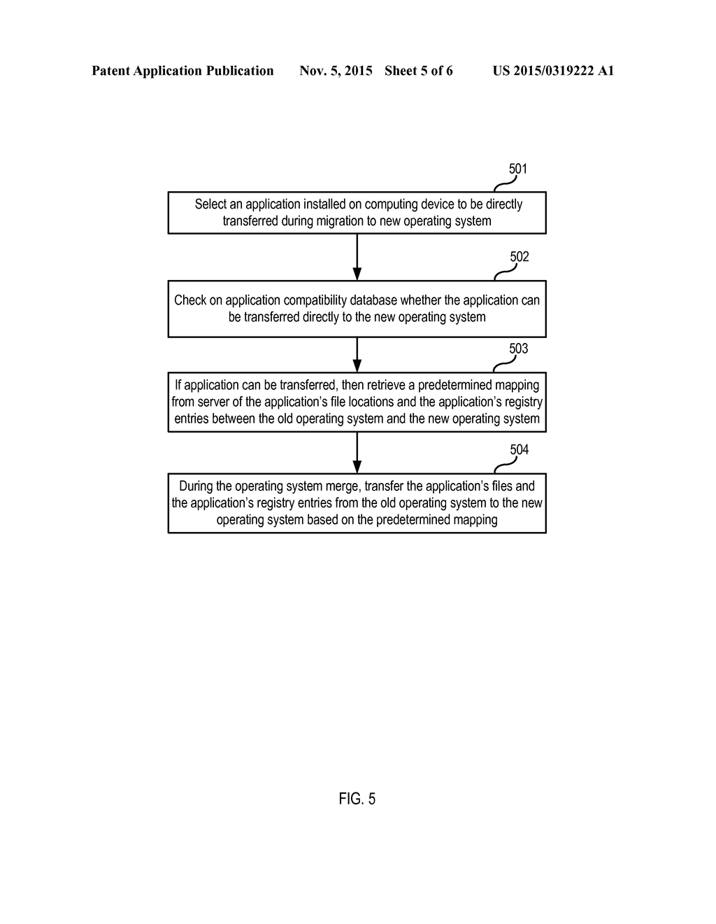 OPERATING SYSTEM MIGRATION WHILE PRESERVING APPLICATIONS, DATA, AND     SETTINGS - diagram, schematic, and image 06