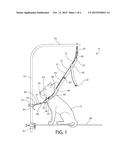 ANIMAL RESTRAINT SYSTEM WITH ADJUSTABLE TETHER diagram and image