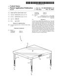 Table Having Adjustable Legs diagram and image