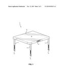 Table Having Adjustable Legs diagram and image