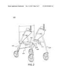 AMBULATORY WALKER WITH SEAT diagram and image