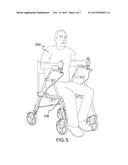 AMBULATORY WALKER WITH SEAT diagram and image