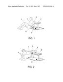 BENCH FOR PERFORMING HIP EXTENSIONS WITH A BAR diagram and image