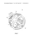 SEGMENTED BALL WITH LIGHTED ELEMENTS diagram and image