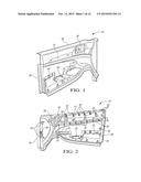 METHOD OF MAKING A LAMINATED TRIM COMPONENT AT A PAIR OF SPACED FIRST AND     SECOND MOLDING STATIONS diagram and image