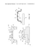 METHOD OF MAKING A LAMINATED TRIM COMPONENT AT A PAIR OF SPACED FIRST AND     SECOND MOLDING STATIONS diagram and image