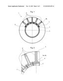 DEVICE FOR THE HYDRODYNAMICALLY BONDING OF NONWOVEN, WOVEN OR KNITTED     FABRICS diagram and image