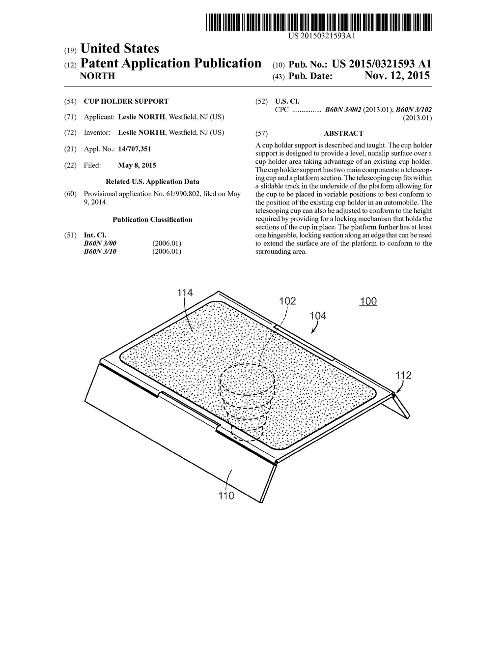 Cup Holder Support - diagram, schematic, and image 01