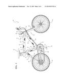 BICYCLE INCLUDING FRAME WITH INFLATABLE SEGMENTS diagram and image