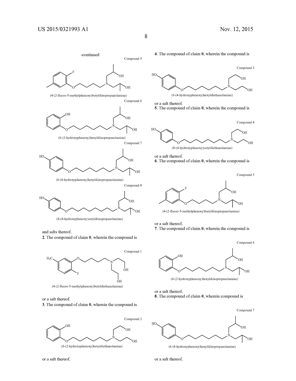 PHENOXY ALKYL DIETHANOLAMINE AND DIISOPROPANOLAMINE COMPOUNDS FOR     DELIVERING ACTIVE AGENTS - diagram, schematic, and image 09