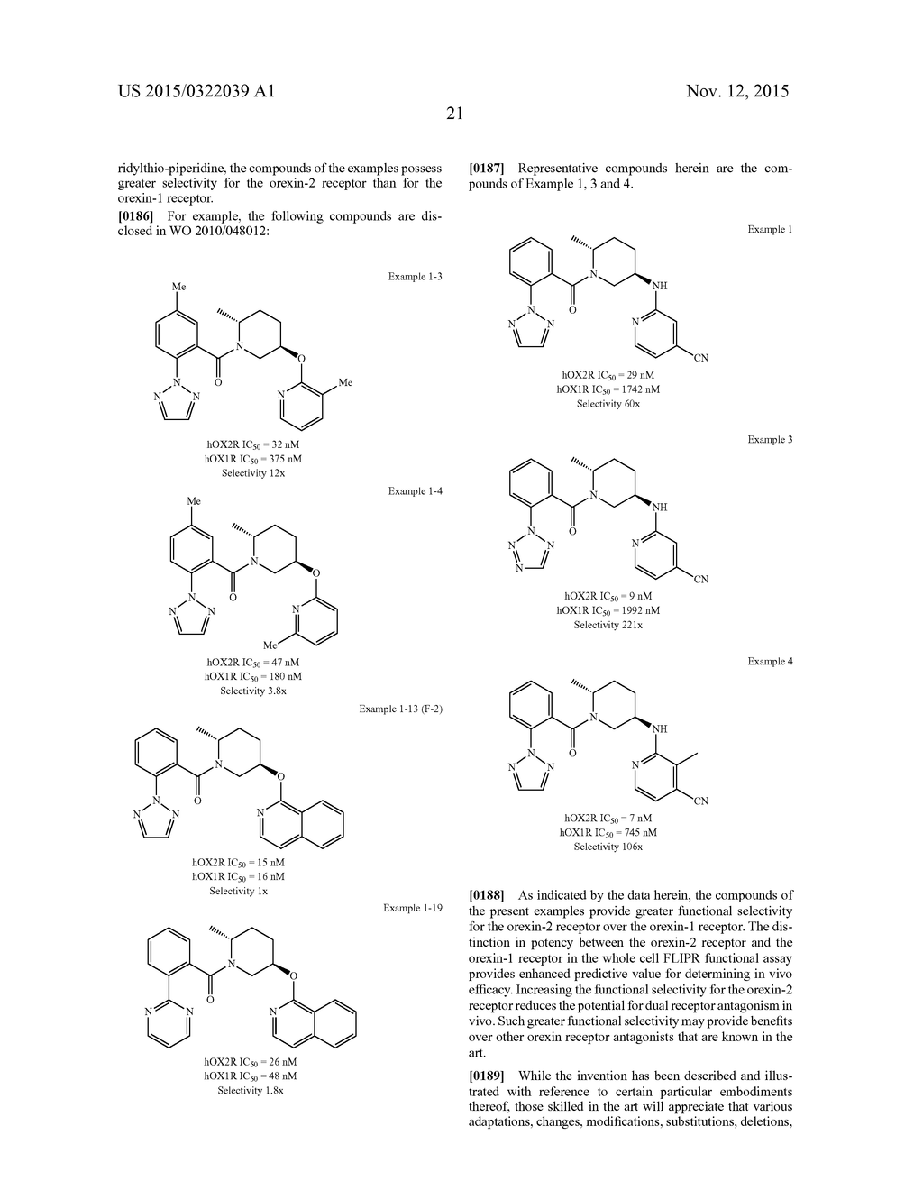 2-PYRIDYLAMINO-4-NITRILE-PIPERIDINYL OREXIN RECEPTOR ANTAGONISTS - diagram, schematic, and image 22