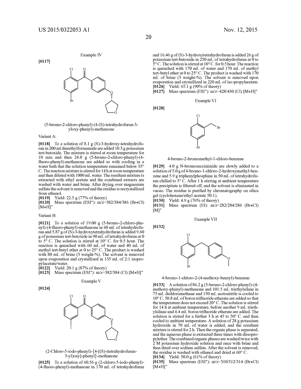 PROCESSES FOR PREPARING OF GLUCOPYRANOSYL-SUBSTITUTED BENZYL-BENZENE     DERIVATIVES AND INTERMEDIATES THEREIN - diagram, schematic, and image 21