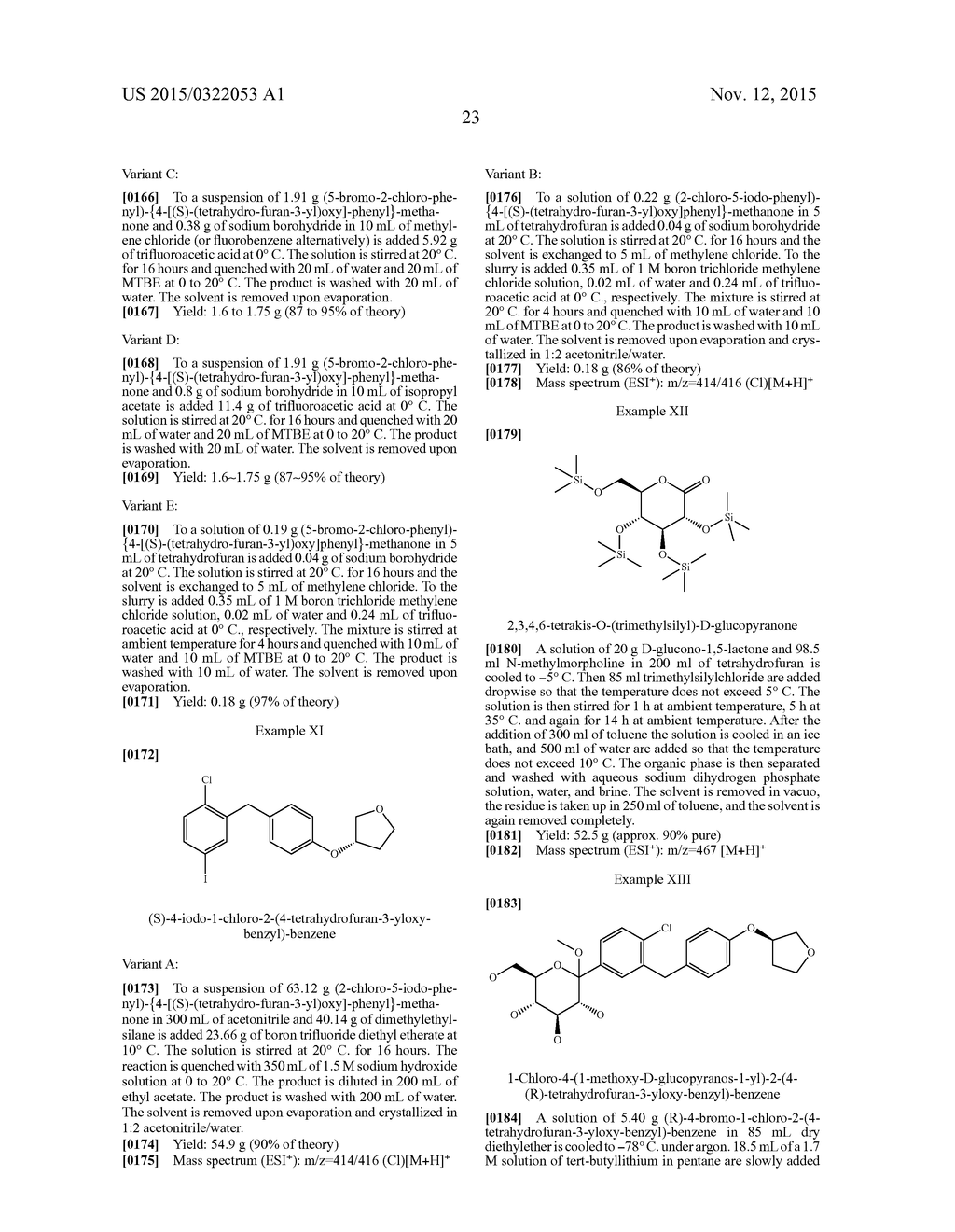 PROCESSES FOR PREPARING OF GLUCOPYRANOSYL-SUBSTITUTED BENZYL-BENZENE     DERIVATIVES AND INTERMEDIATES THEREIN - diagram, schematic, and image 24