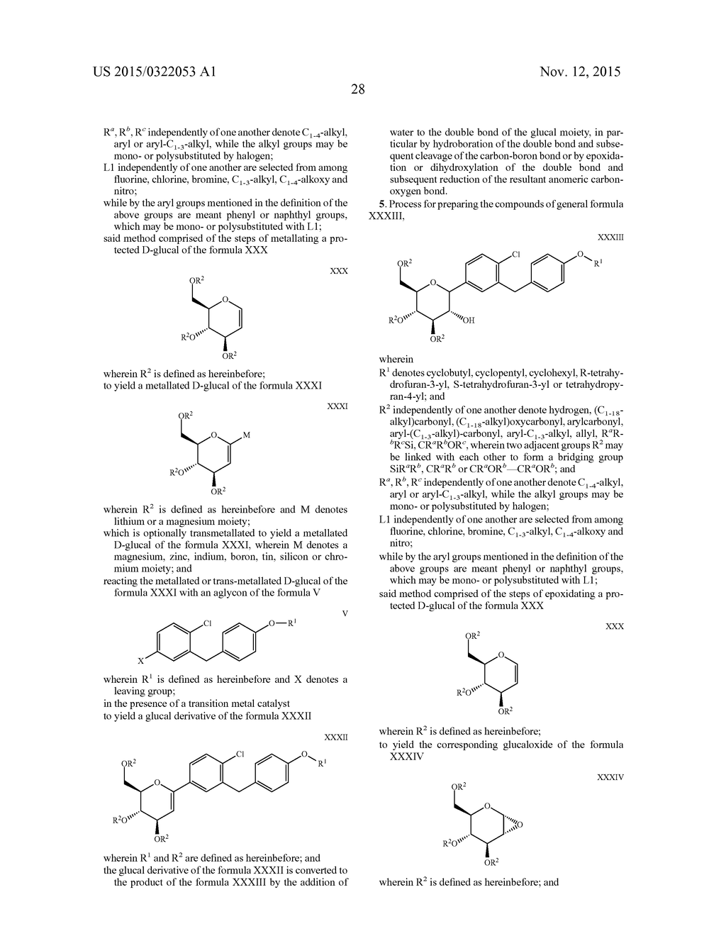 PROCESSES FOR PREPARING OF GLUCOPYRANOSYL-SUBSTITUTED BENZYL-BENZENE     DERIVATIVES AND INTERMEDIATES THEREIN - diagram, schematic, and image 29
