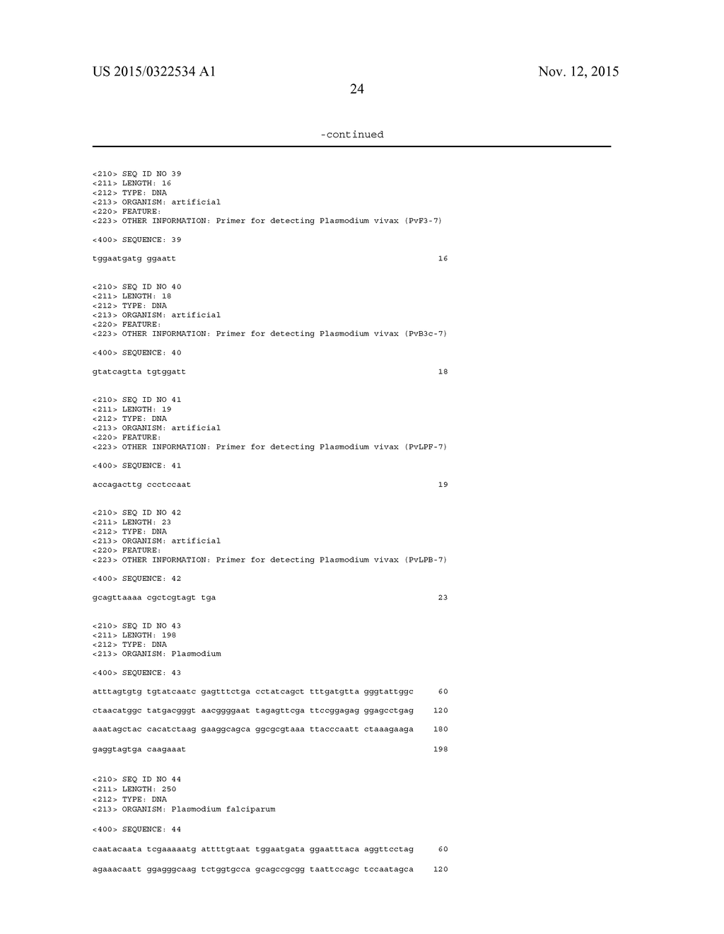 PRIMERS FOR DETECTING PLASMODIUM - diagram, schematic, and image 28