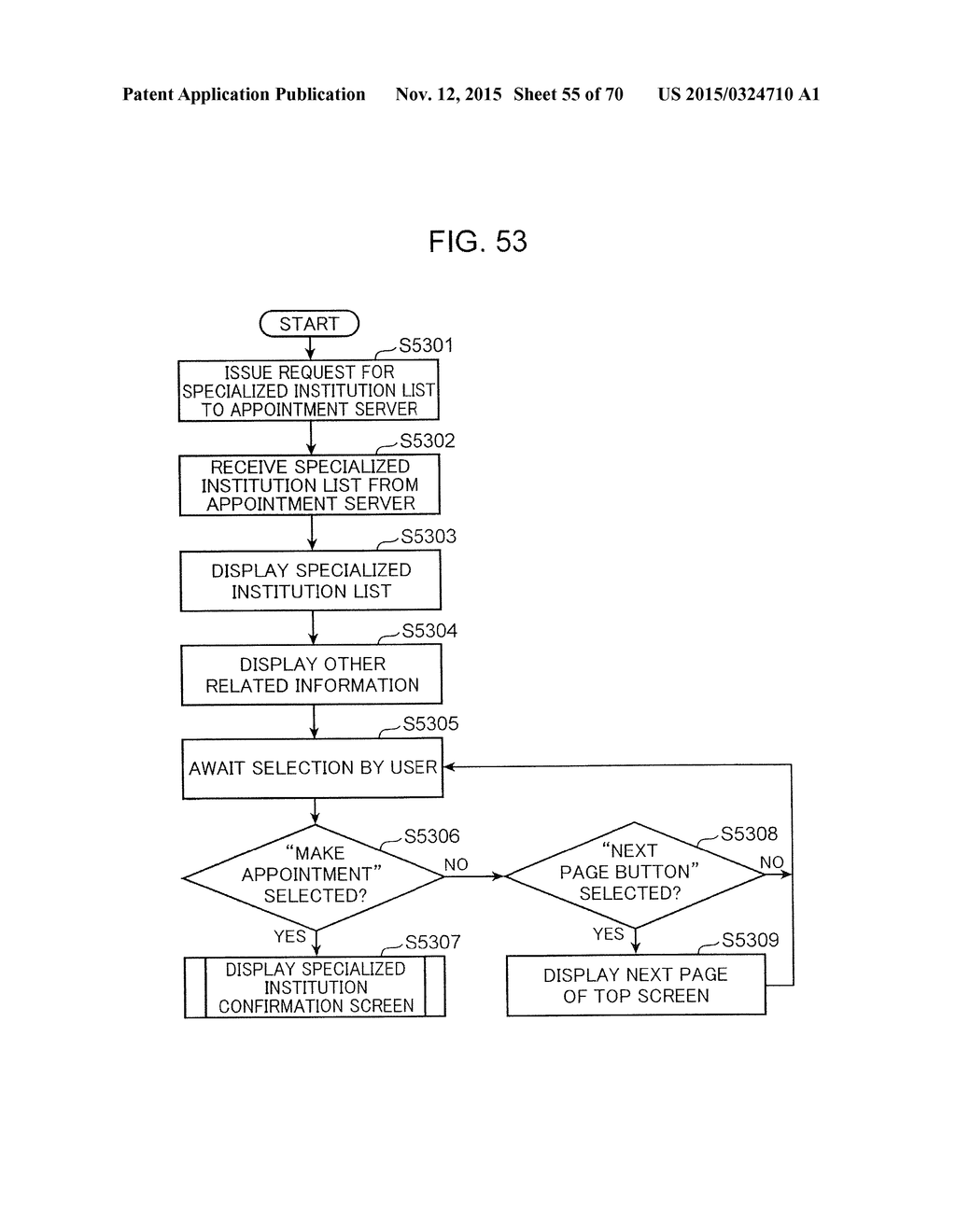 METHOD FOR CONTROLLING COMMUNICATION DEVICE, METHOD FOR PROVIDING     INFORMATION IN INFORMATION MANAGEMENT SYSTEM, AND COMPUTER-READABLE     RECORDING MEDIUM - diagram, schematic, and image 56