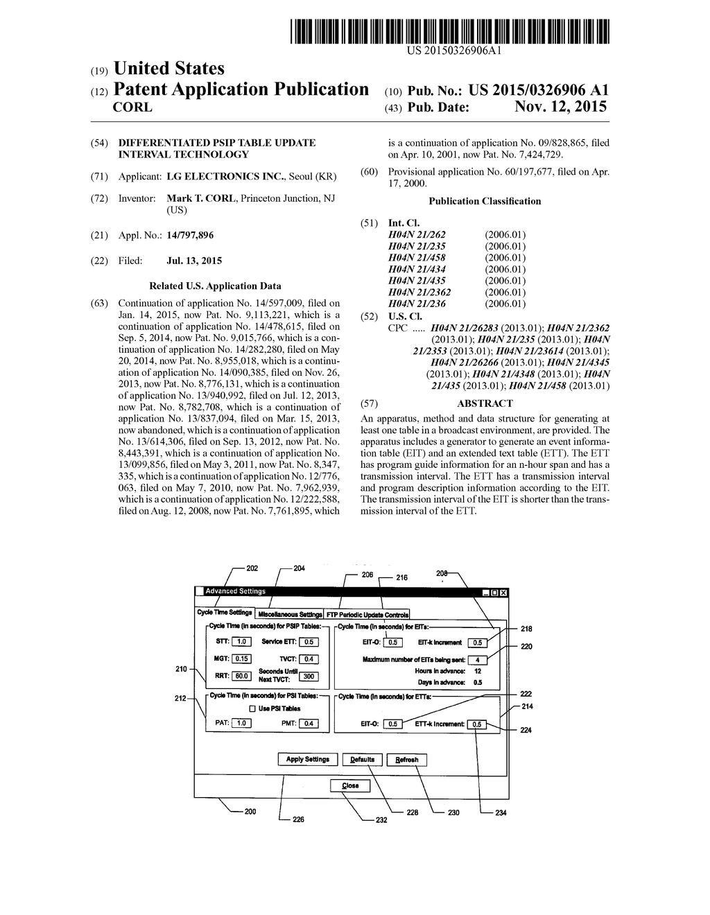 DIFFERENTIATED PSIP TABLE UPDATE INTERVAL TECHNOLOGY - diagram, schematic, and image 01