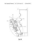 CONNECTION INCLUDING FLANGE IN COOPERATION WITH RESILIENT MEMBER TO ENGAGE     AND DISENGAGE REMOVABLE PRINTED CIRCUIT ASSEMBLY diagram and image