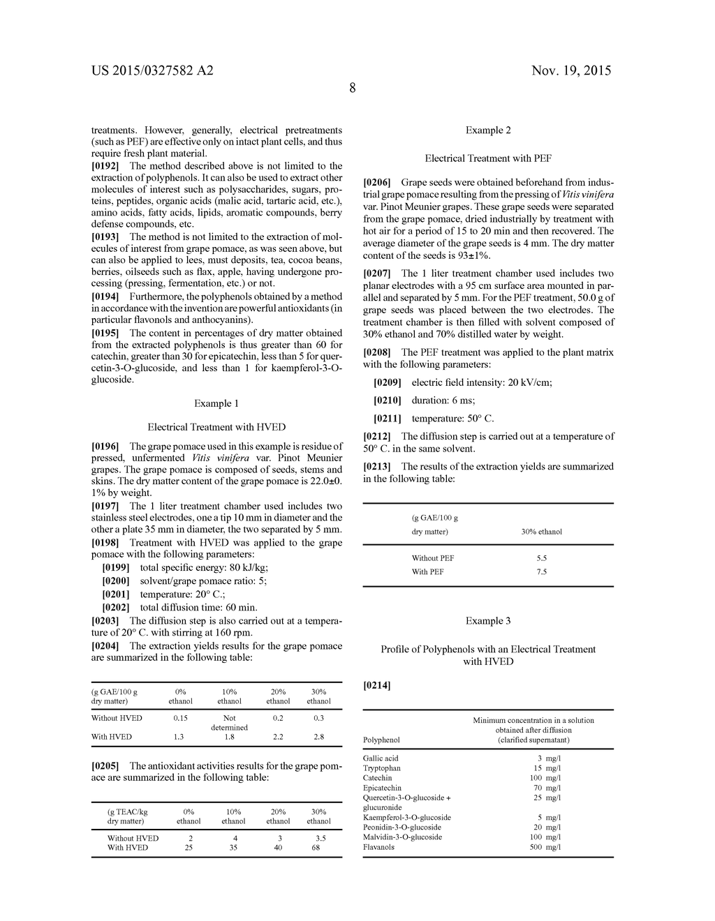 METHOD FOR EXTRACTING MOLECULES OF INTEREST FROM GRAPE POMACE - diagram, schematic, and image 09