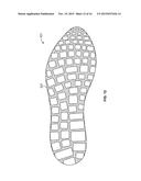 SOLE WITH PROJECTIONS AND ARTICLE OF FOOTWEAR diagram and image