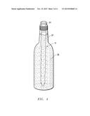 APPARATUS FOR REGULATING A TEMPERATURE OF A FLUID IN A CONTAINER, AND     AERATING AND DISPENSING THE FLUID diagram and image