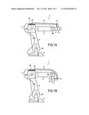 DEVICE FOR GUIDING AT LEAST ONE LINE OF AN ARTICULATED-ARM ROBOT, AND     ARTICULATED ARM ROBOT diagram and image