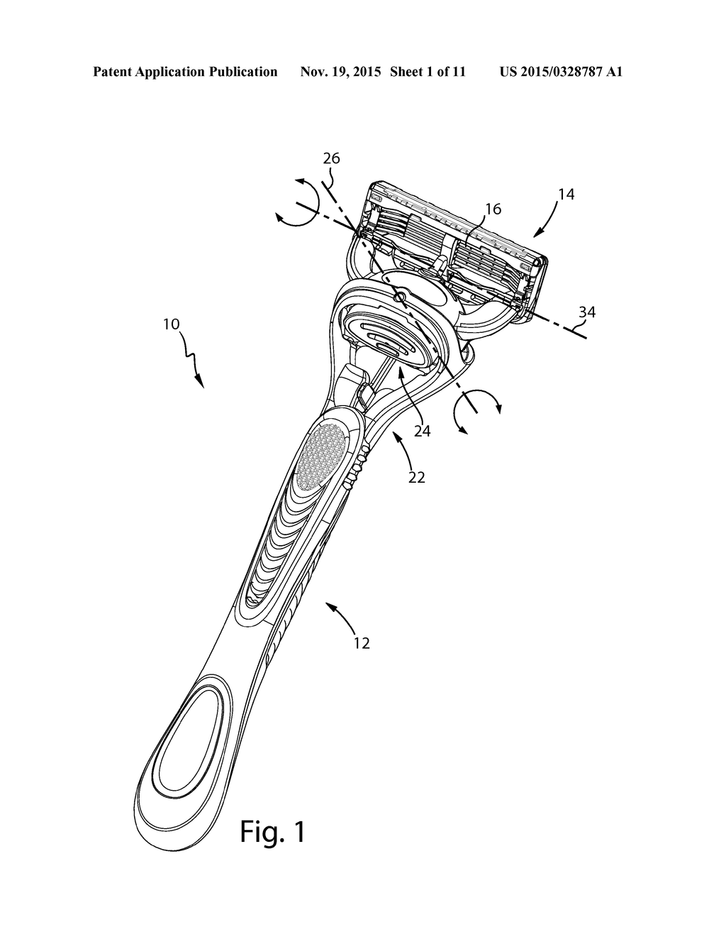 SHAVING RAZOR DEMONSTRATION APPARATUS AND METHOD - diagram, schematic, and image 02