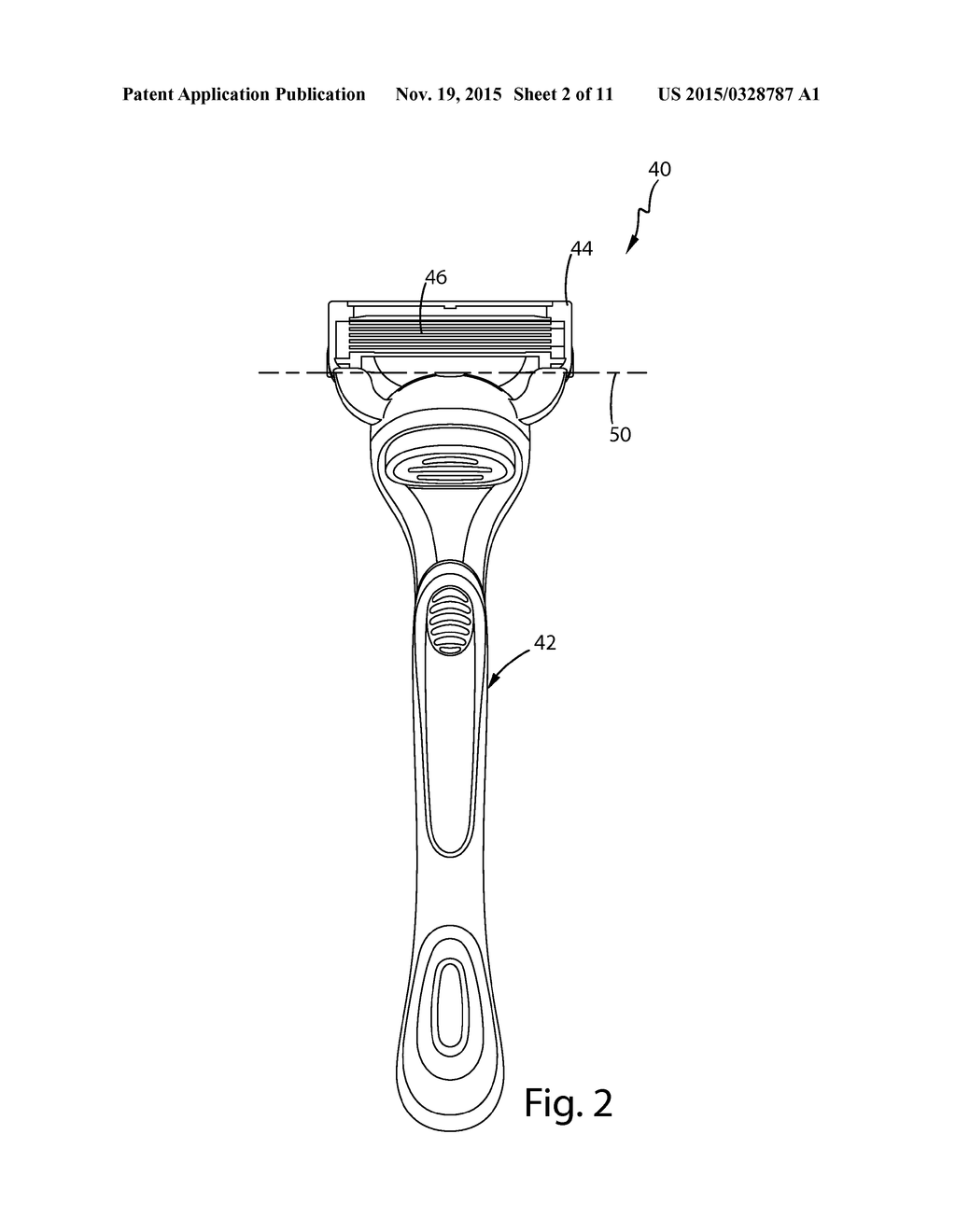 SHAVING RAZOR DEMONSTRATION APPARATUS AND METHOD - diagram, schematic, and image 03