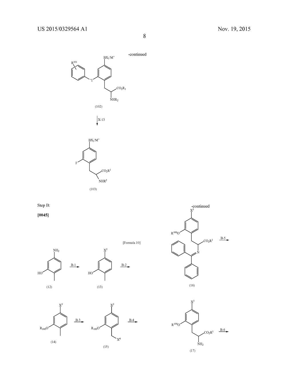 CHIRAL 4-BORONOPHENYLALANINE (BPA) DERIVATIVE AND METHOD FOR PRODUCING     SAME, AND METHOD FOR PRODUCING 18F-LABELED BPA USING SAID DERIVATIVE - diagram, schematic, and image 09