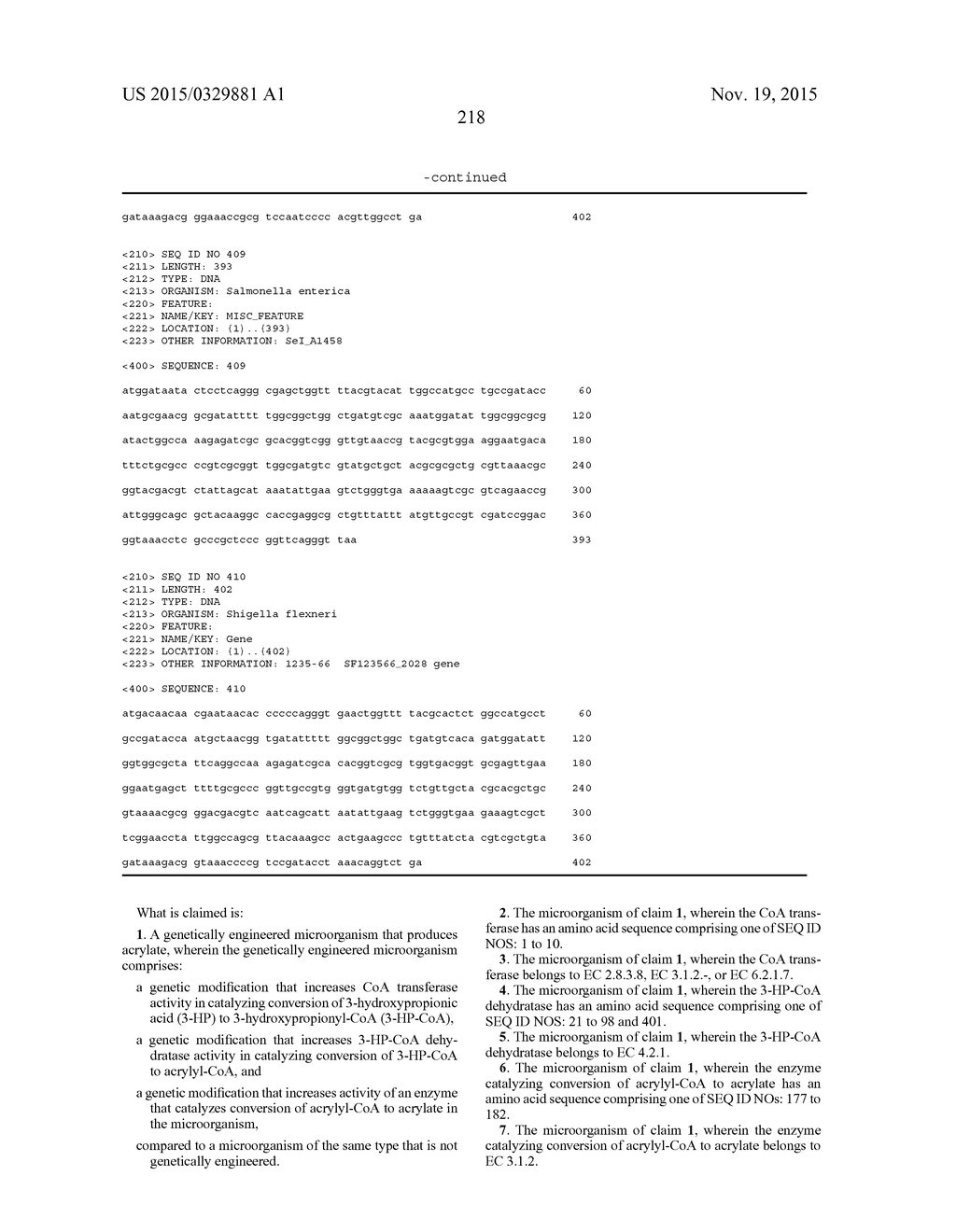 MICROORGANISM HAVING NOVEL ACRYLIC ACID SYNTHESIS PATHWAY AND METHOD OF     PRODUCING ACRYLIC ACID BY USING THE MICROORGANISM - diagram, schematic, and image 221