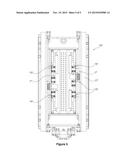 DEVICE FOR VERTICAL GALVANIC METAL, PREFERABLY COPPER, DEPOSITION ON A     SUBSTRATE AND A CONTAINER SUITABLE FOR RECEIVING SUCH A DEVICE diagram and image