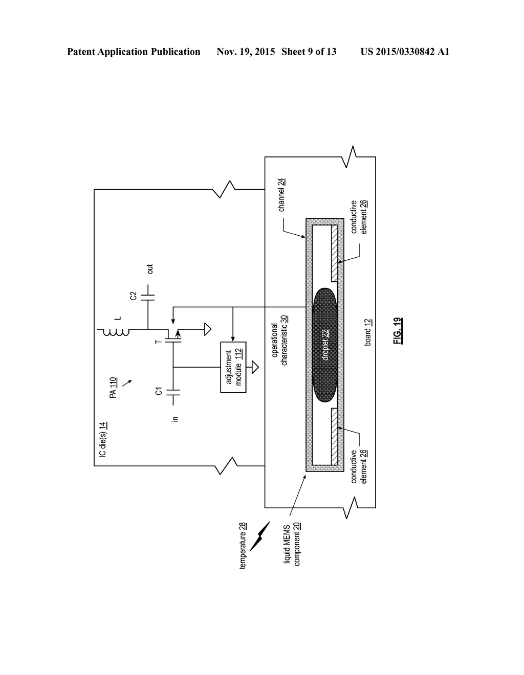 Radio Circuits and Components Thereof Including Temperature Responsive     Liquid MEMS - diagram, schematic, and image 10