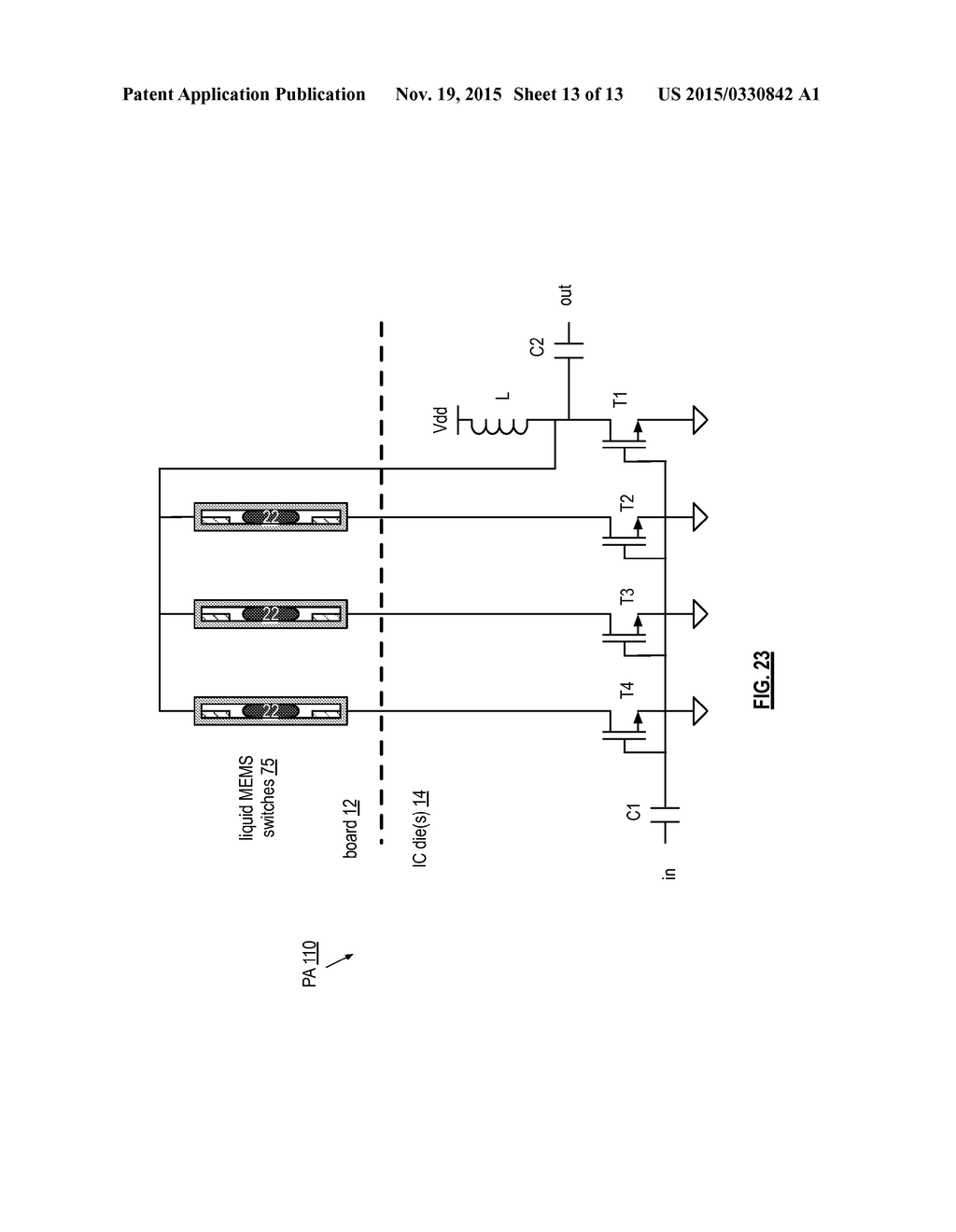 Radio Circuits and Components Thereof Including Temperature Responsive     Liquid MEMS - diagram, schematic, and image 14