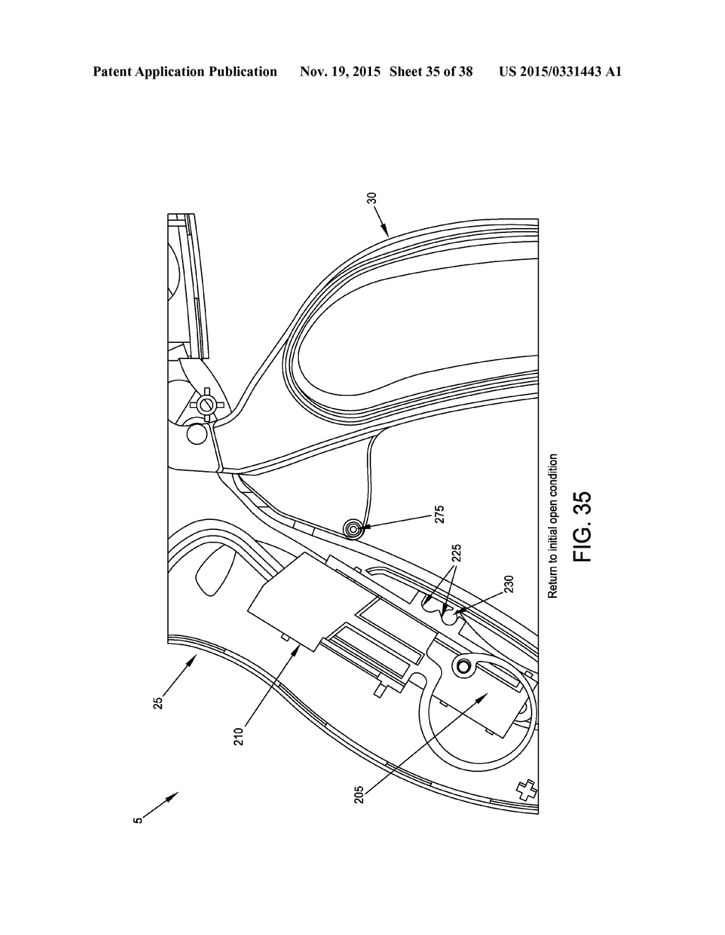 ENDOSCOPIC CUTTING FORCEPS WITH JAW CLAMP LEVER LATCHING MECHANISM - diagram, schematic, and image 36