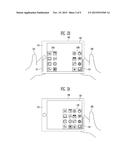 DEVICE FOR CONTROLLING USER INTERFACE, AND METHOD OF CONTROLLING USER     INTERFACE THEREOF diagram and image