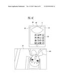 DEVICE FOR CONTROLLING USER INTERFACE, AND METHOD OF CONTROLLING USER     INTERFACE THEREOF diagram and image