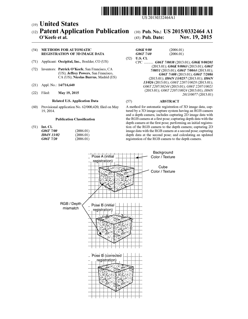 METHODS FOR AUTOMATIC REGISTRATION OF 3D IMAGE DATA - diagram, schematic, and image 01