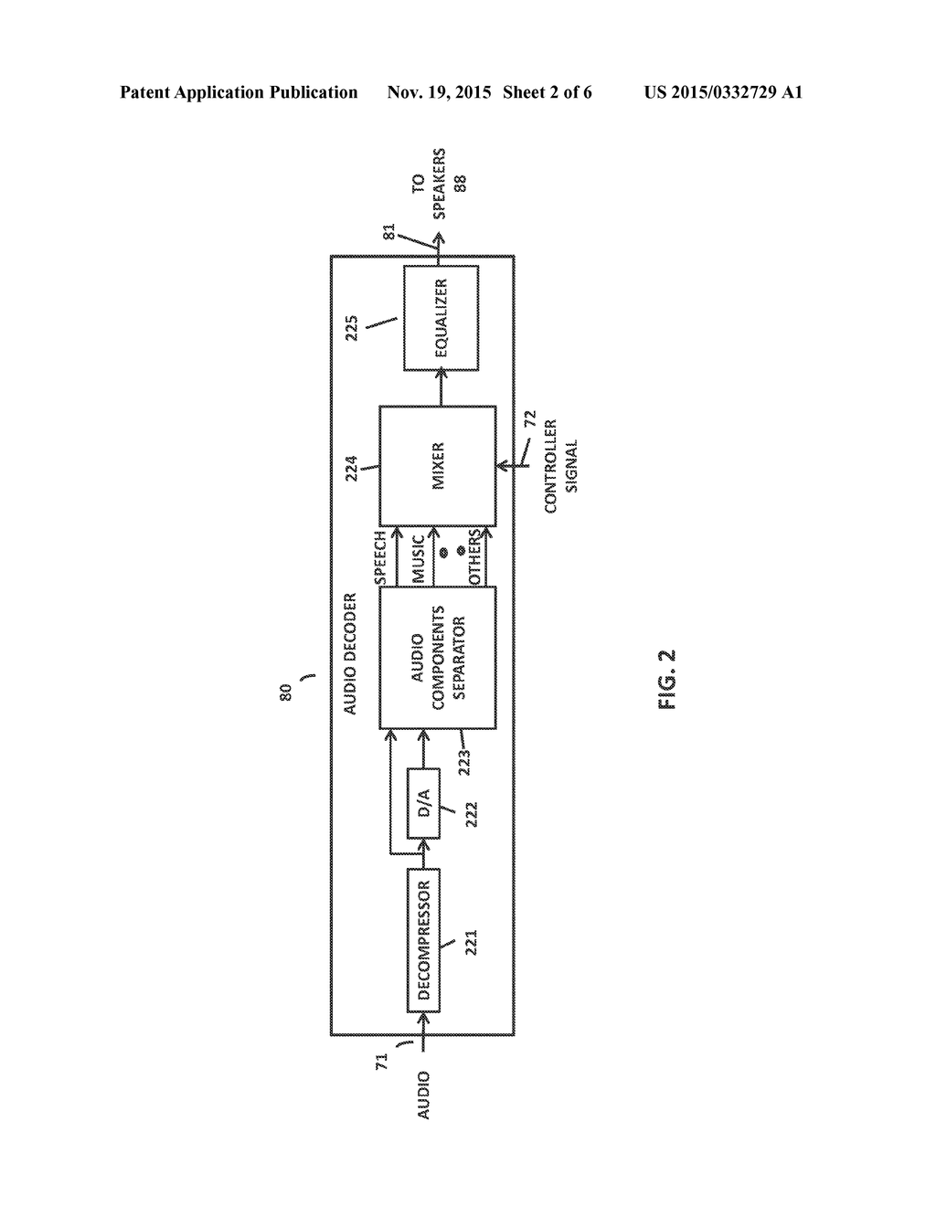 METHOD AND APPARATUS FOR SELECTING OR REMOVING AUDIO COMPONENT TYPES - diagram, schematic, and image 03