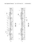 SEMICONDUCTOR DEVICE INCLUDING FILLING MATERIAL PROVIDED IN SPACE DEFINED     BY THREE SEMICONDUCTOR CHIPS diagram and image