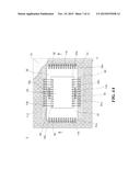 SEMICONDUCTOR DEVICE INCLUDING FILLING MATERIAL PROVIDED IN SPACE DEFINED     BY THREE SEMICONDUCTOR CHIPS diagram and image