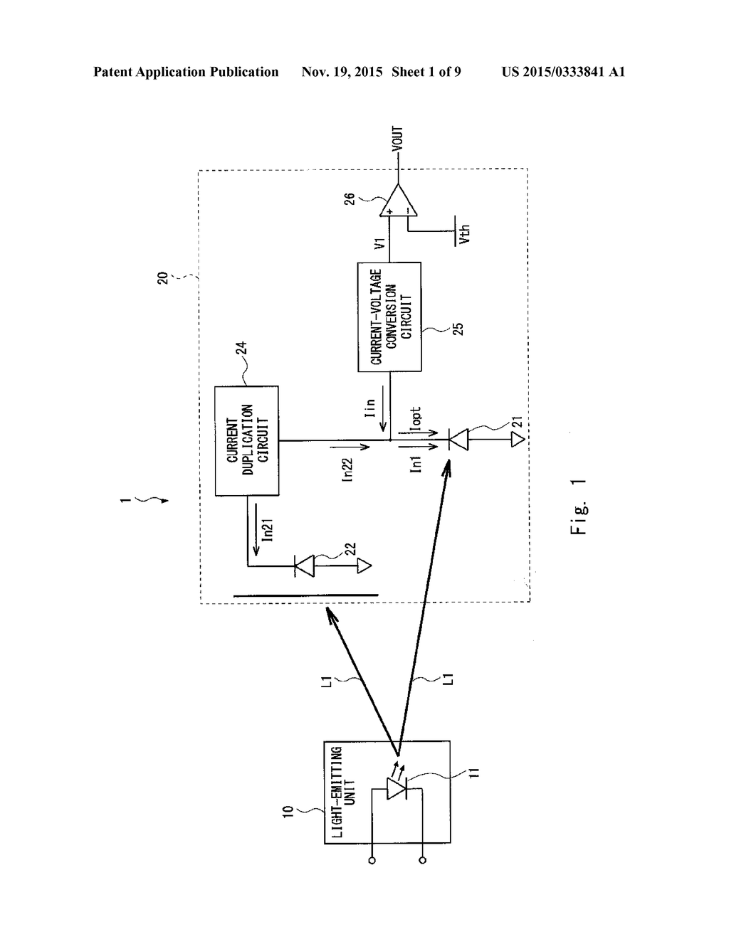 OPTICAL COUPLING CIRCUIT, LIGHT-RECEIVING APPARATUS OF OPTICAL COUPLING     CIRCUIT AND SIGNAL PROCESSING DEVICE - diagram, schematic, and image 02