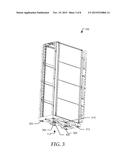 Modular Data Center Cabinet Rack Guide and Retention Mechanism diagram and image