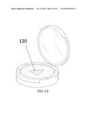 PRESSED COSMETIC POWDER CAKE DEVICES AND METHODS diagram and image