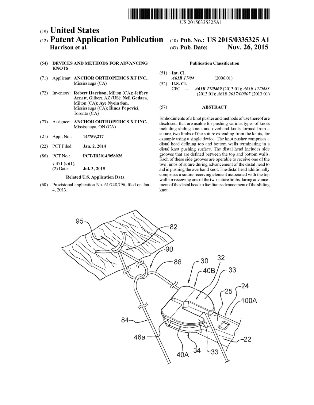 Devices And Methods for Advancing Knots - diagram, schematic, and image 01