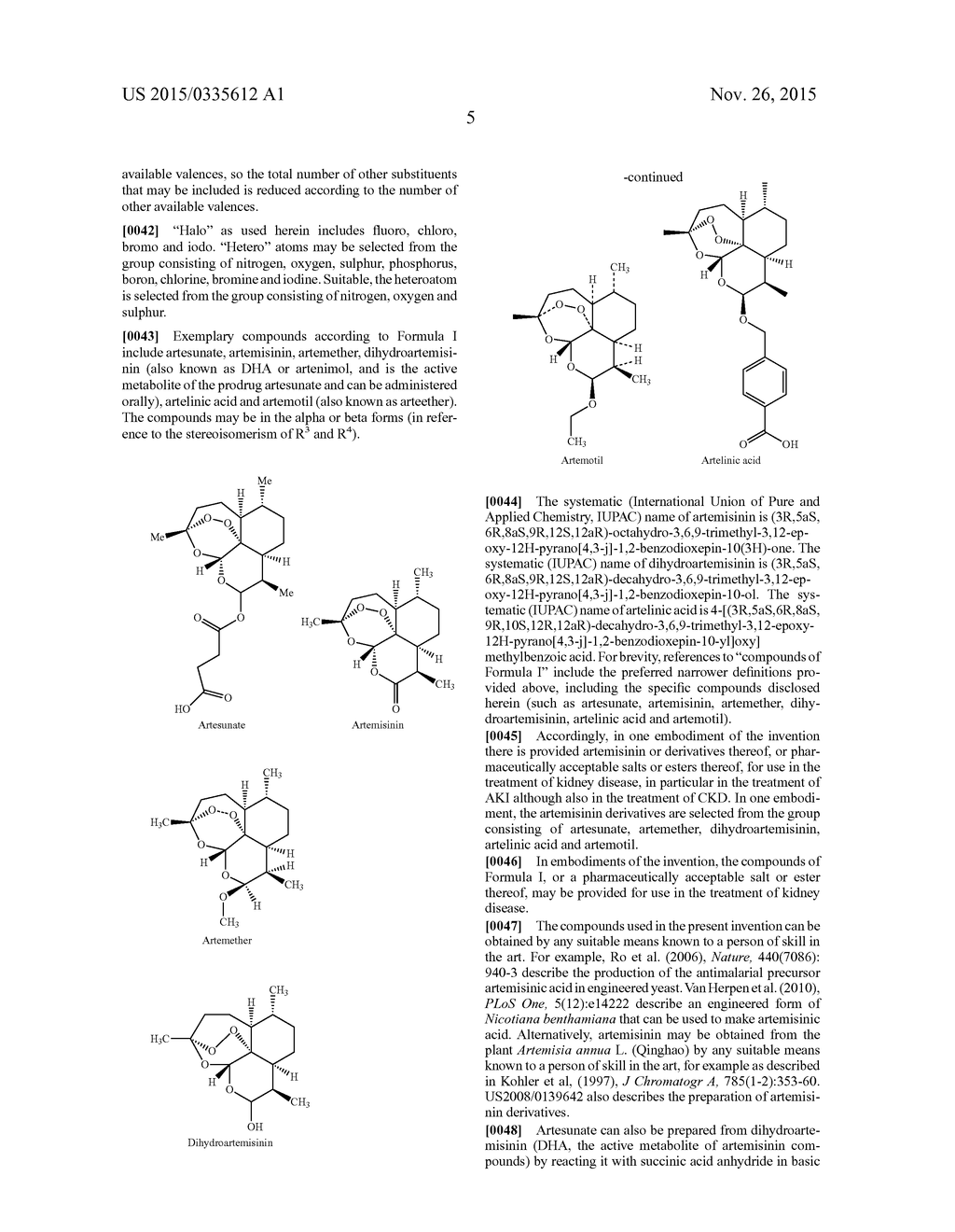 Artemisinin And Its Derivatives For Use In The Treatment Of Kidney Disease - diagram, schematic, and image 15