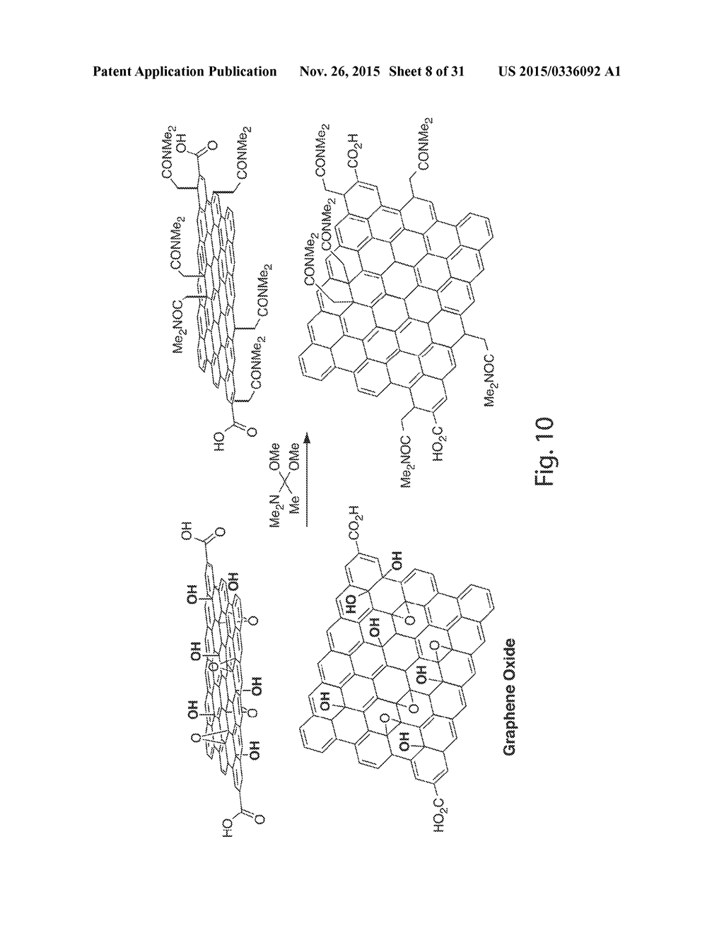 COMPOSITIONS COMPRISING FUNCTIONALIZED CARBON-BASED NANOSTRUCTURES AND     RELATED METHODS - diagram, schematic, and image 09