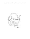 Child Safety Seat or Baby Carrier for Mounting on a Motor Vehicle Seat and     Side Impact Bar for Such a Seat diagram and image