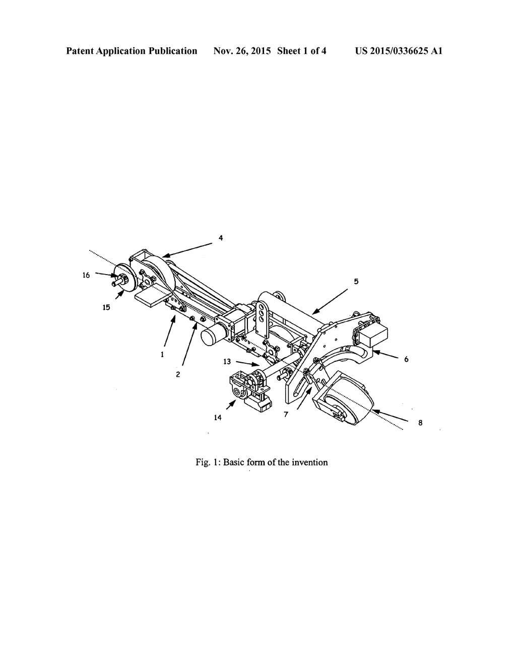 One-dimensional climbing vehicle with resilient guide mechanism - diagram, schematic, and image 02