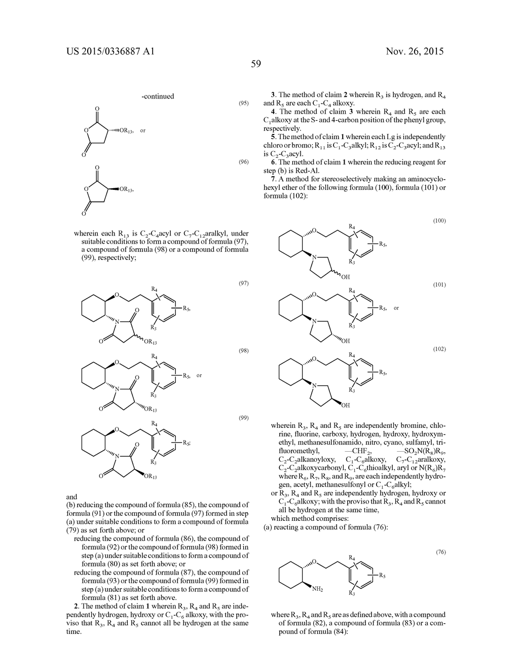 SYNTHETIC PROCESS FOR AMINOCYCLOHEXYL ETHER COMPOUNDS - diagram, schematic, and image 107