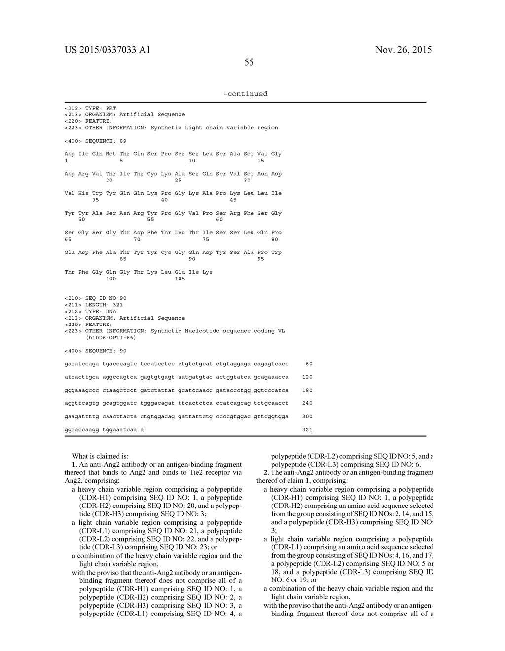 HUMANIZED OR AFFINITY-MATURED ANTI ANG-2 ANTIBODY AND USES THEREOF - diagram, schematic, and image 63